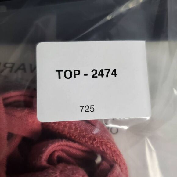 American Eagle Soft & Sexy Cold Shoulder Tie Sleeve Top XS Rose Pink Flowy Tee - Picture 7 of 7